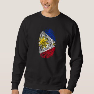 Philippines Country Flag Fingerprint DNA Sweatshirt