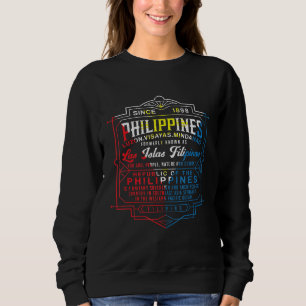 Philippines Facts Pinoy Vintage La Islas Filipinas Sweatshirt