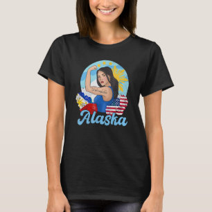 Philippines Filipina Alaska Woman Girl Flag Unbrea T-Shirt