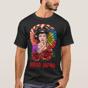 Philippines Filipina Japanese Japan Japina Flag Fr T-Shirt