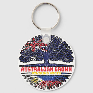 Philippines Filipino Australian Australia Tree Key Ring