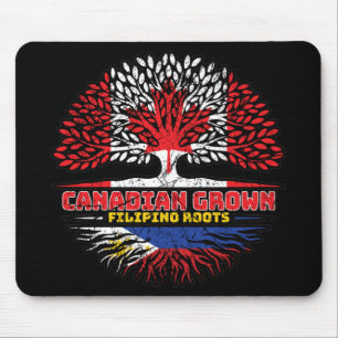Philippines Filipino Canadian Canada Tree Roots Fl Mouse Mat