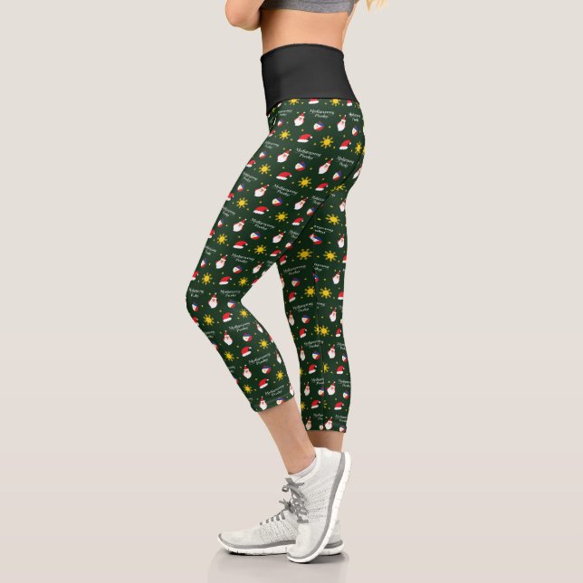 Philippines Filipino Christmas Maligayang Pasko Capri Leggings (Left)