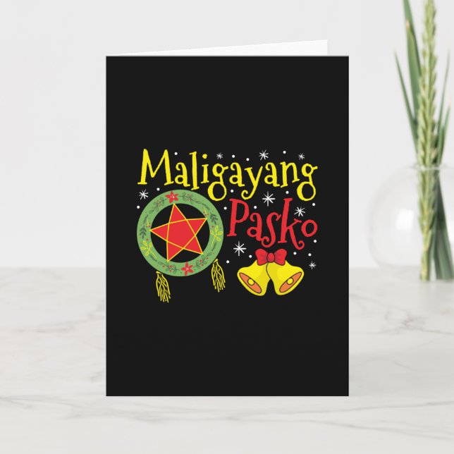 Philippines Filipino Christmas Maligayang Pasko Card (Front)