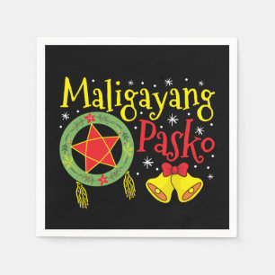 Philippines Filipino Christmas Maligayang Pasko Napkin