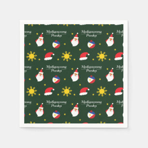 Philippines Filipino Christmas Maligayang Pasko Napkin