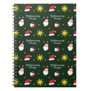 Philippines Filipino Christmas Maligayang Pasko Notebook