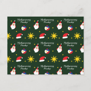 Philippines Filipino Christmas Maligayang Pasko Postcard