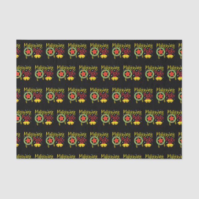 Philippines Filipino Christmas Maligayang Pasko Tissue Paper (Front)