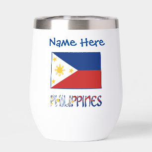 Philippines Filipino Flag Blue Personalisation 