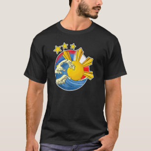 Philippines Filipino Japanese Japan Japino Flag Wa T-Shirt