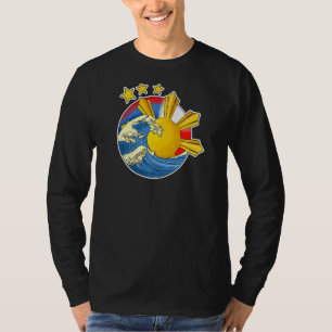 Philippines Filipino Japanese Japan Japino Flag Wa T-Shirt
