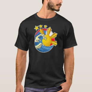 Philippines Filipino Japanese Japan Japino Flag Wa T-Shirt