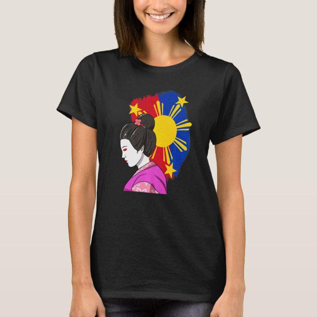 Philippines Filipino Japanese Japan Japino Proud M T-Shirt (Front)