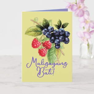 Philippines   Filipino  Language Maligayang Bati  Card