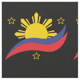 Philippines Filipino Pinoy Flag Fabric