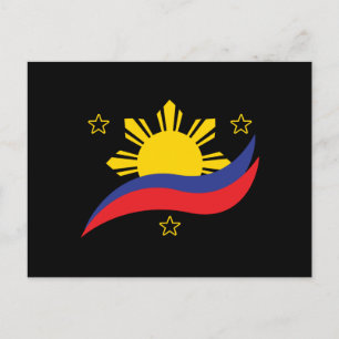 Philippines Filipino Pinoy Flag Postcard