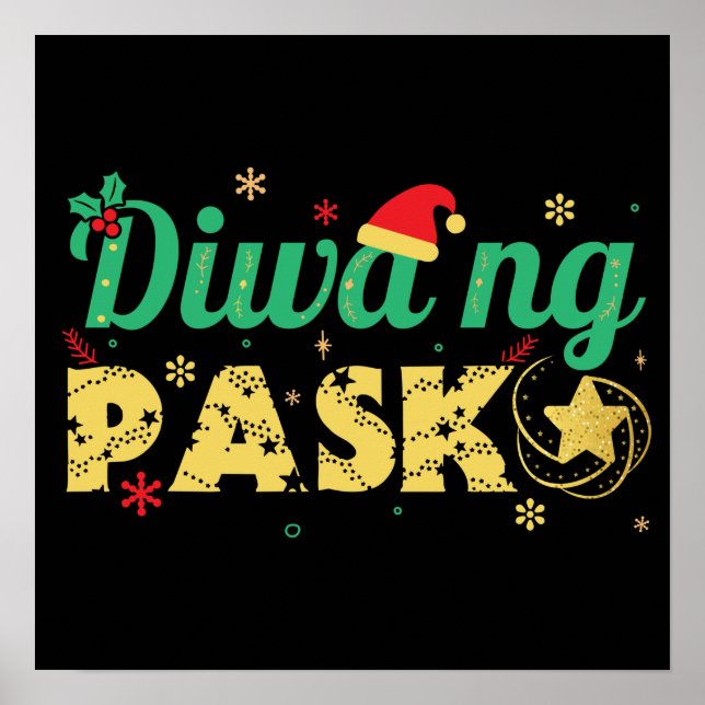 Philippines Filipino Spirit of Christmas Poster (Front)