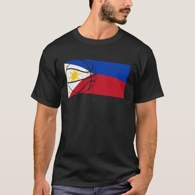 Philippines Filipino Sport Basketball Basket Ball  T-Shirt (Front)