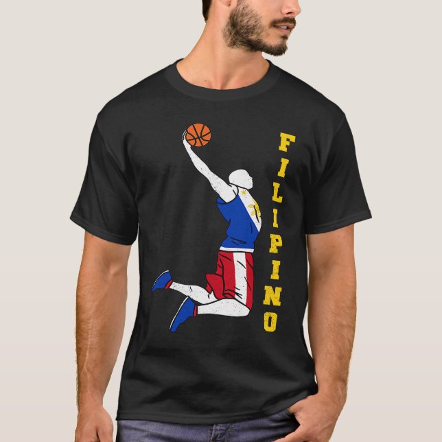 Philippines Filipino Sport Basketball Basket Ball  T-Shirt (Front)
