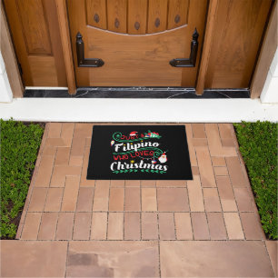 Philippines - Filipino Who Loves Christmas Doormat