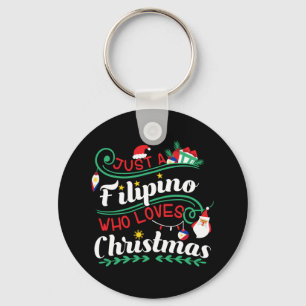 Philippines - Filipino Who Loves Christmas Key Ring