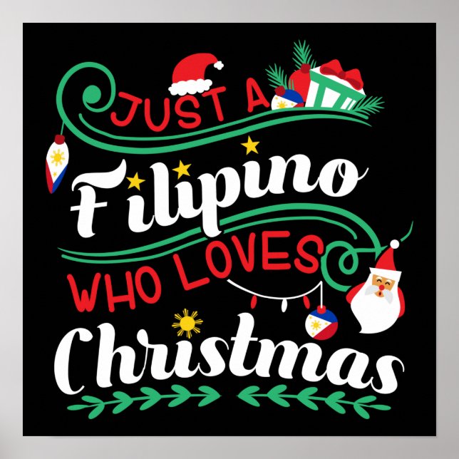 Philippines - Filipino Who Loves Christmas Poster (Front)