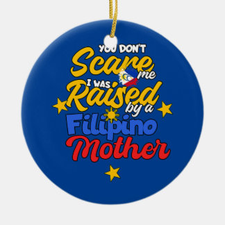 Philippines Filipino Woman Filipina Kid Mother No Ceramic Tree Decoration