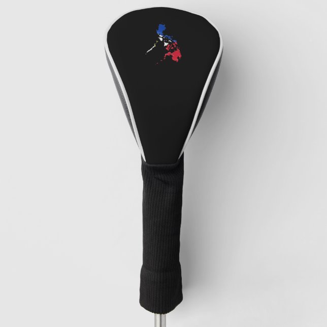 Philippines flag and map golf head cover (Front)