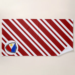 Philippines flag beach towel