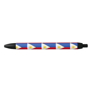 Philippines Flag Black Ink Pen