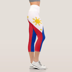 Philippines Flag Capri Leggings