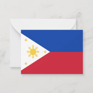 Philippines flag card
