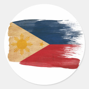 Philippines Flag Classic Round Sticker