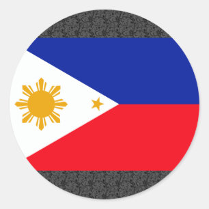 Philippines Flag Classic Round Sticker