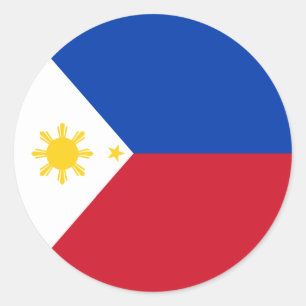 Philippines Flag Classic Round Sticker