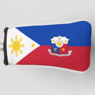 Philippines flag-coat of arms golf head cover
