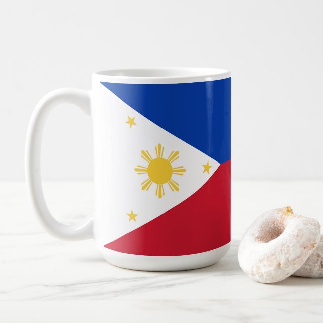 Philippines flag coffee mug (With Donut)