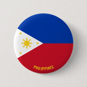 Philippines Flag Cute Patriotic 6 Cm Round Badge