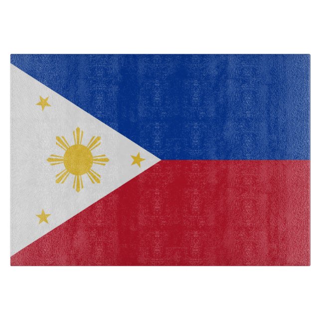 Philippines flag cutting board (Front)