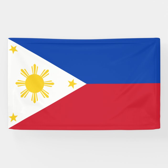 Philippines Flag Filipino Flag Banner | Zazzle.co.uk