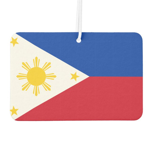 Philippines Flag Filipino Flag Car Air Freshener (Back)