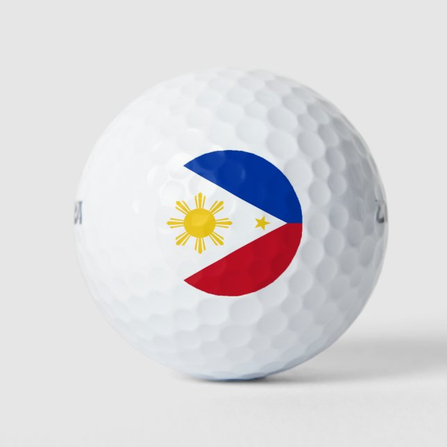 Philippines Flag Filipino Flag Golf Balls (Front)