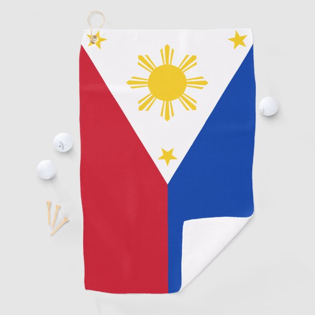 Philippines Flag Filipino Flag Golf Towel (InSitu)