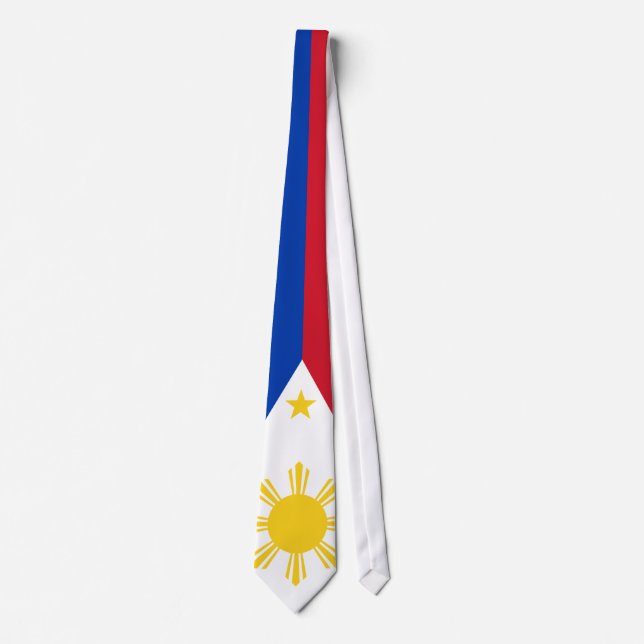 Philippines Flag Filipino Flag Tie (Front)