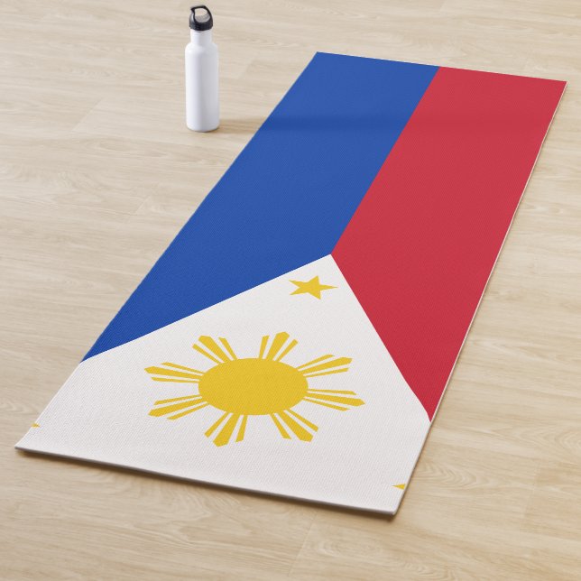 Philippines Flag Filipino Flag Yoga Mat (In Situ)
