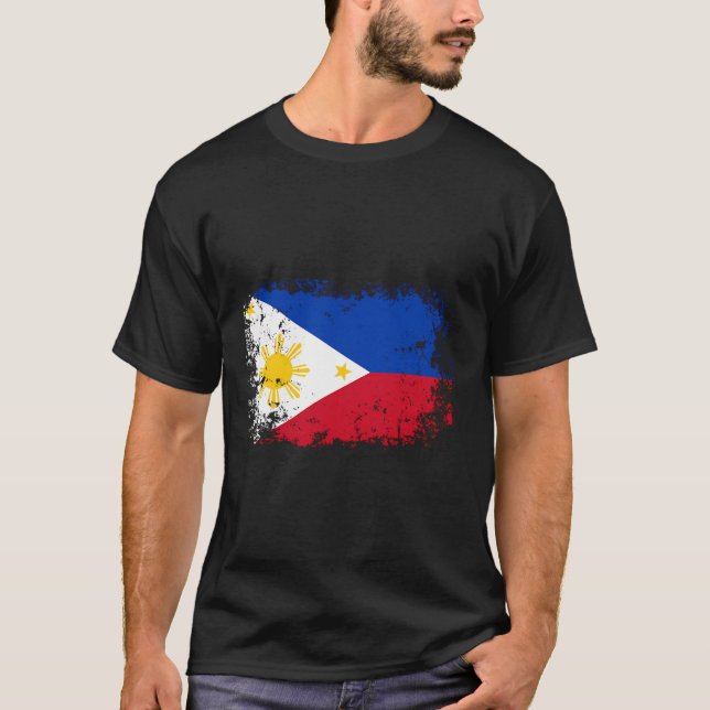 Philippines Flag Filipino T-Shirt (Front)