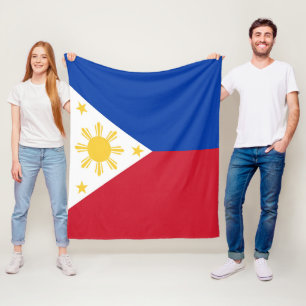 Philippines flag fleece blanket