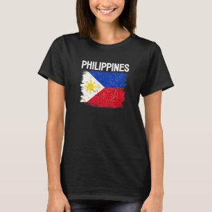 Philippines Flag Football Vintage Soccer Team Prid T-Shirt