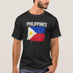 Philippines Flag Football Vintage Soccer Team Prid T-Shirt